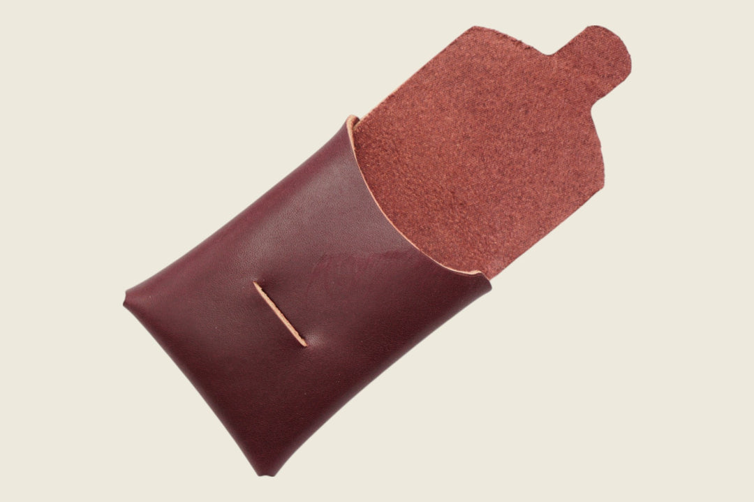 Ward - S.B. Foot (USA) Black Cherry Featherstone Steerhide Front Pocket