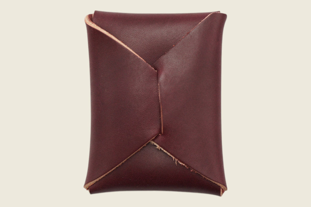 Ward - S.B. Foot (USA) Black Cherry Featherstone Steerhide Front Pocket