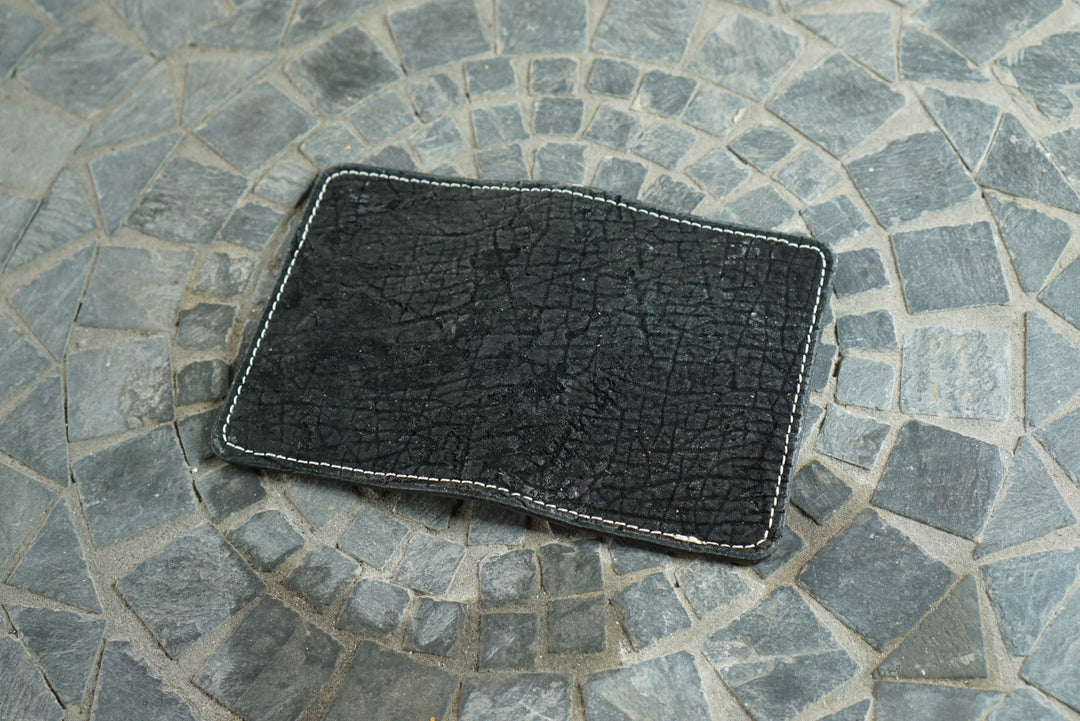 Warden - Black Hippo and Horween Black Chromexcel Horsehide Bifold