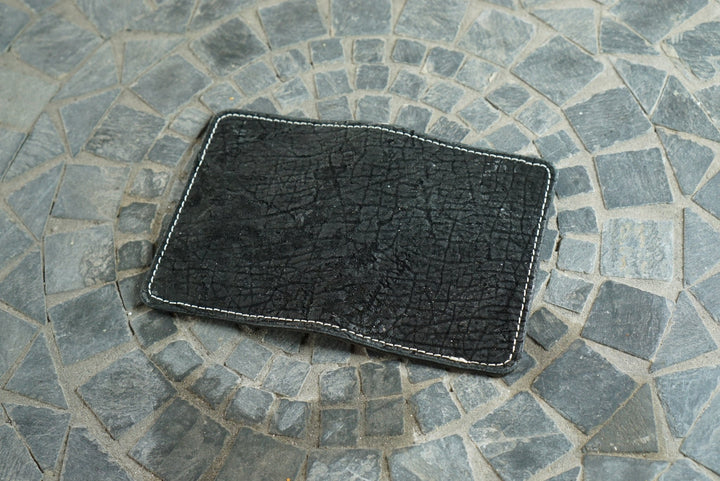 Warden - Black Hippo and Horween Black Chromexcel Horsehide Bifold