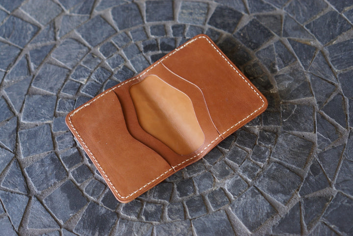 Warden - Candy Apple Red American Alligator and Barenia Gold Calfskin Bifold