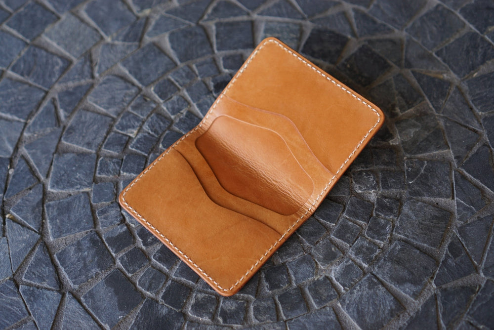 Warden - Cognac Gold American Alligator and Horween 1940s Calfskin Bifold