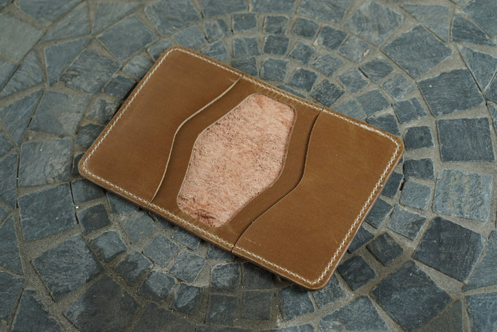 Warden - Cognac Sharkskin and Natural Chromexcel Horsehide Bifold