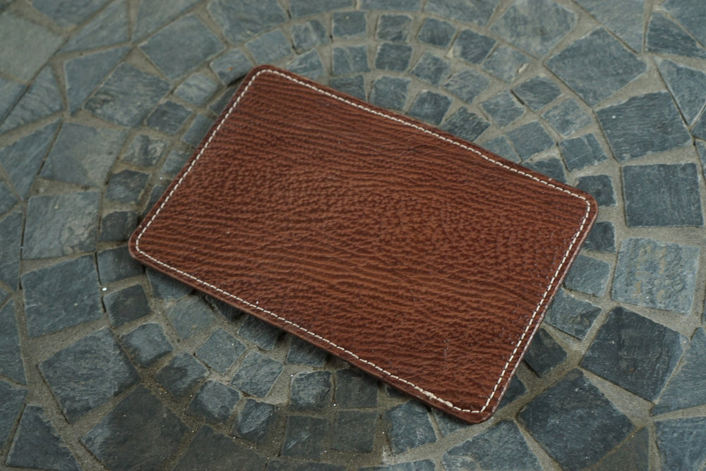 Warden - Cognac Sharkskin and Natural Chromexcel Horsehide Bifold