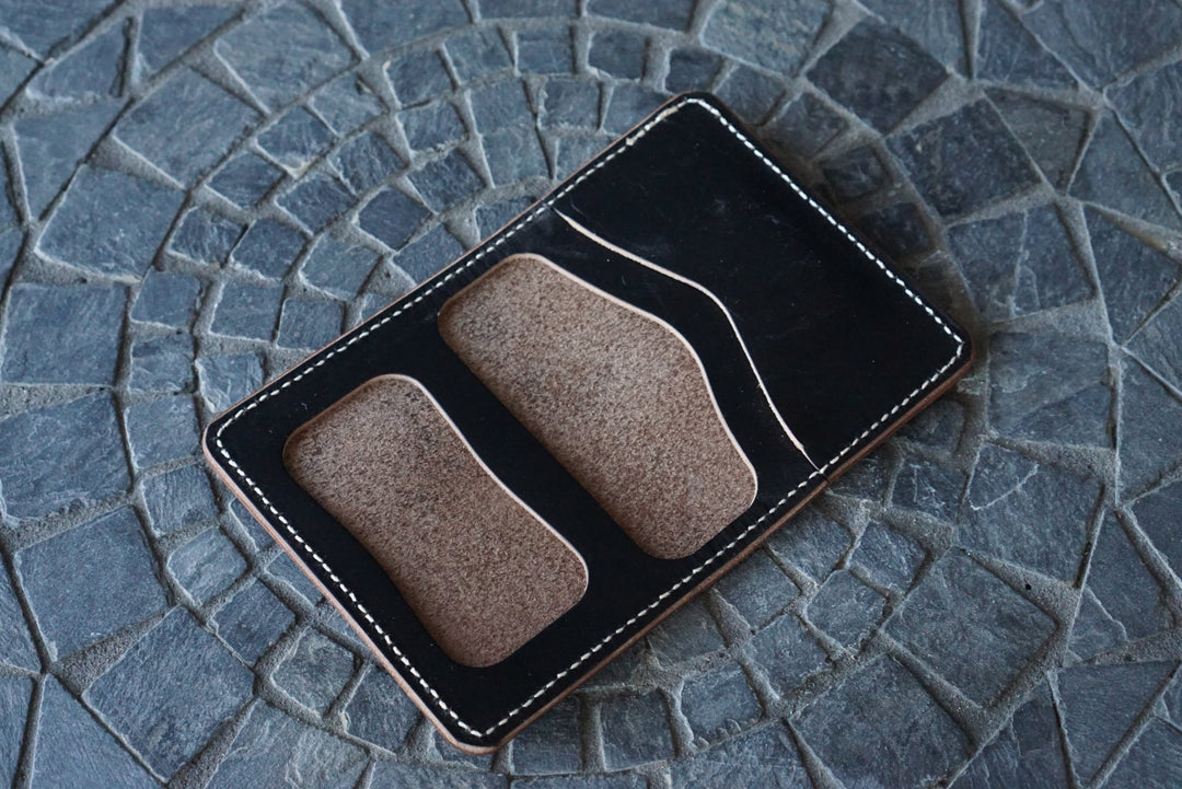 Warden - Horween Navy Horse Strip Bifold