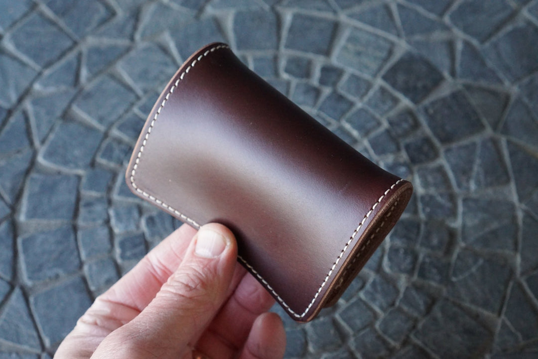 Warden - Horween Tan and Reverse Tan Horse Strip Bifold