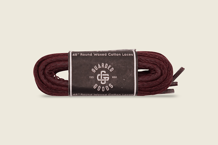 48" Round Braided Cord Waxed Boot Laces Burgundy Shoe Laces