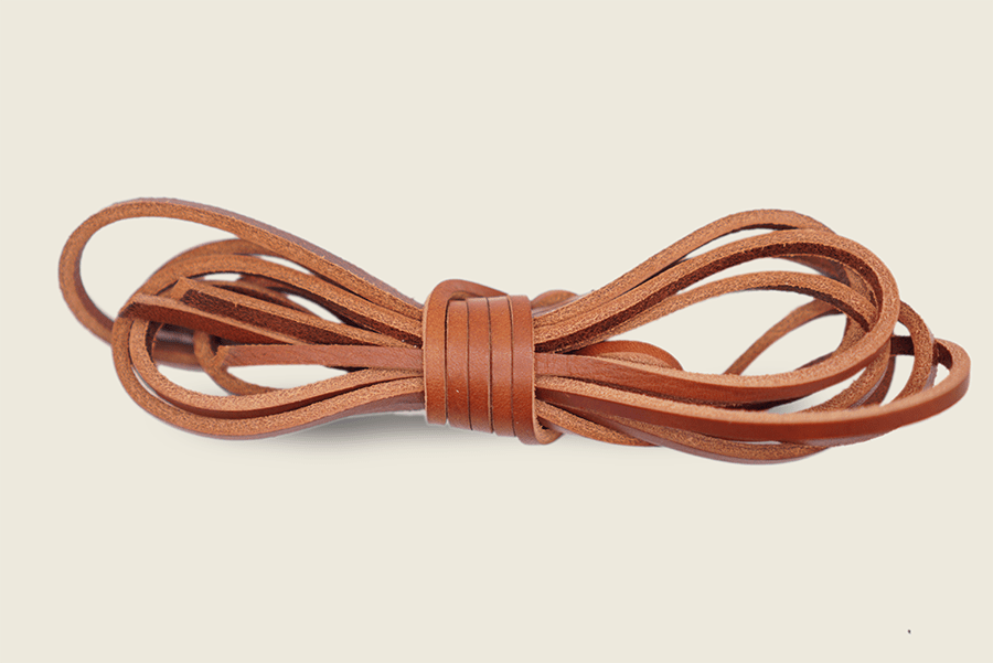 54" Lo Stivale Matte Cognac Steerhide Laces Shoe Laces