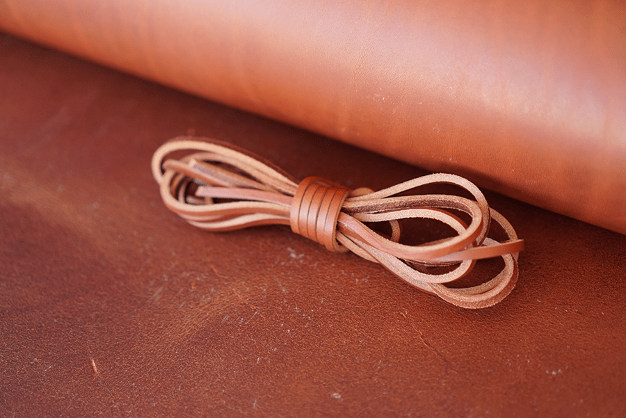 54" Lo Stivale Matte Cognac Steerhide Laces Shoe Laces