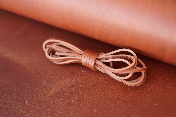 54" Lo Stivale Matte Cognac Steerhide Laces Shoe Laces
