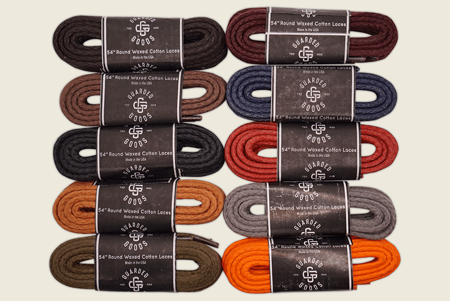 54" Round Braided Cord Waxed Boot Laces Shoe Laces