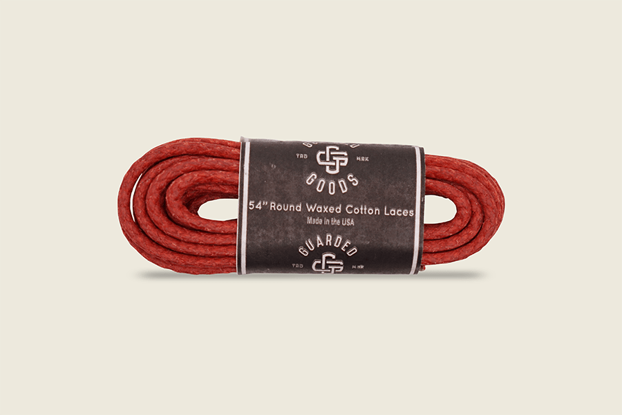 54" Round Braided Cord Waxed Boot Laces Rust Shoe Laces