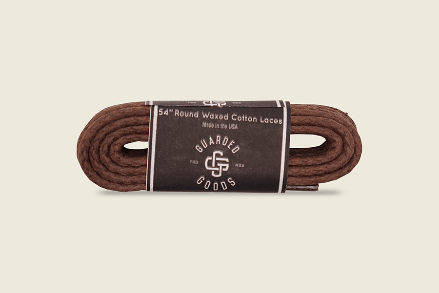 54" Round Braided Cord Waxed Boot Laces Light Brown Shoe Laces