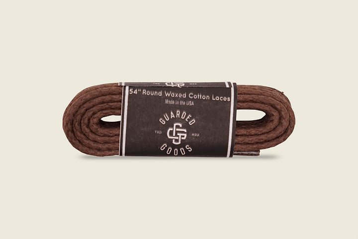 54" Round Braided Cord Waxed Boot Laces Light Brown Shoe Laces