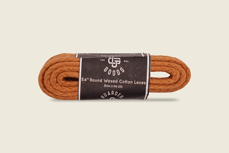 54" Round Braided Cord Waxed Boot Laces Whiskey Shoe Laces