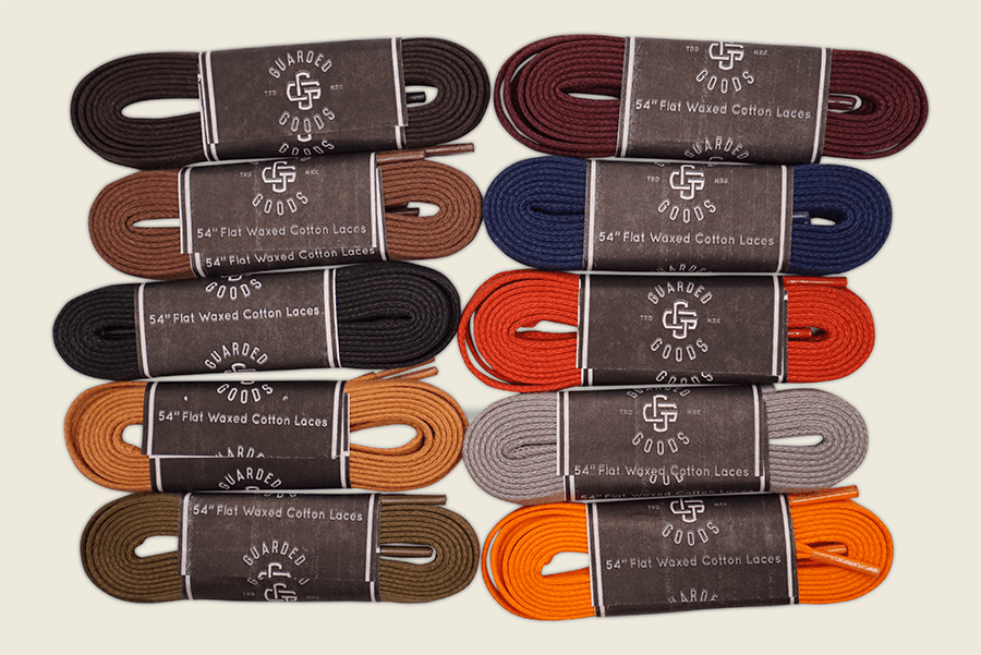 54" Skinny Flat Semi-Waxed Boot Laces Shoe Laces