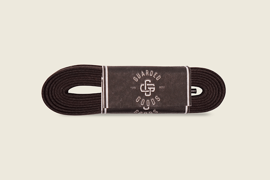 54" Skinny Flat Semi-Waxed Boot Laces Dark Brown Shoe Laces