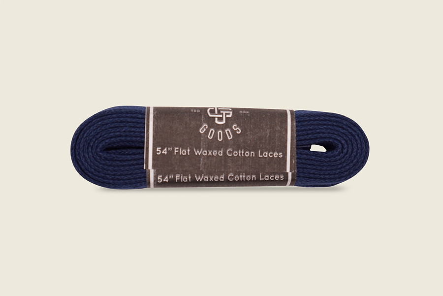 54" Skinny Flat Semi-Waxed Boot Laces Sapphire Shoe Laces