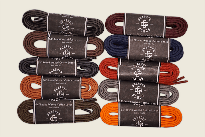 54" Thin Round Cord Waxed Boot Laces Shoe Laces