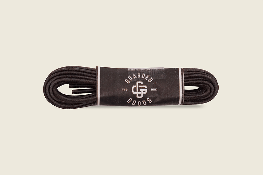 54" Thin Round Cord Waxed Boot Laces Dark Brown Shoe Laces