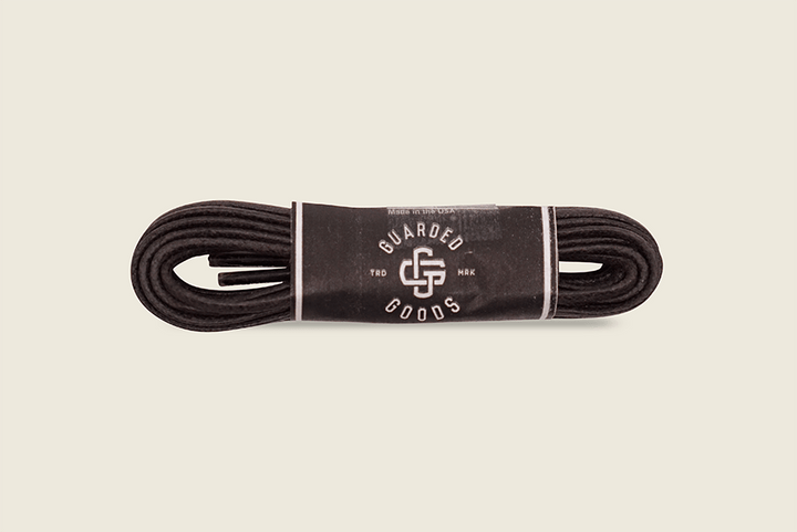 54" Thin Round Cord Waxed Boot Laces Dark Brown Shoe Laces