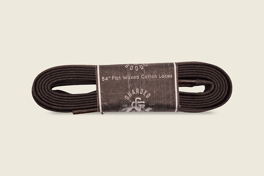 54" Wide Flat Waxed Boot Laces Dark Brown Shoe Laces