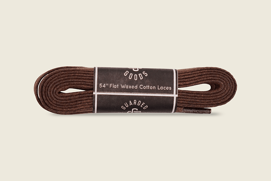 54" Wide Flat Waxed Boot Laces Light Brown Shoe Laces