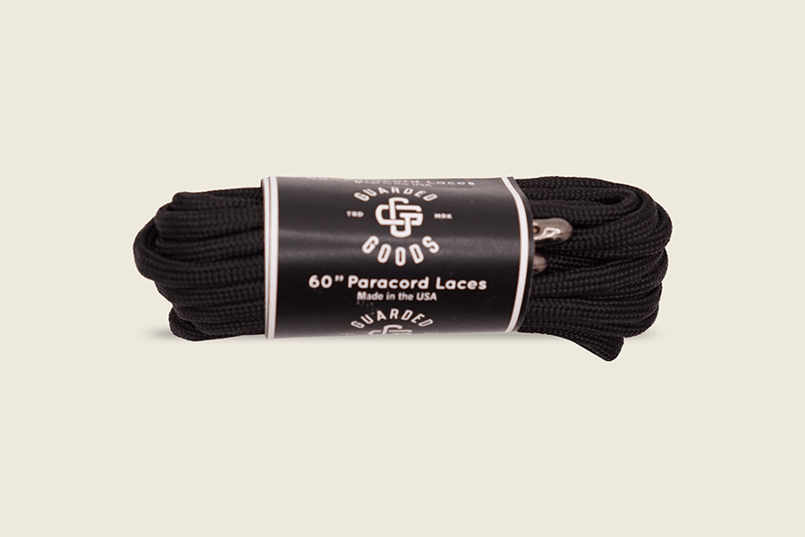 60" Paracord Boot Laces Black Shoe Laces