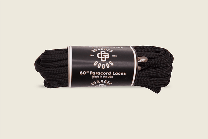 60" Paracord Boot Laces Black Shoe Laces
