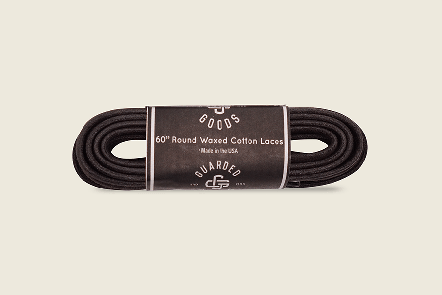 60" Round Cord Waxed Boot Laces Dark Brown Shoe Laces