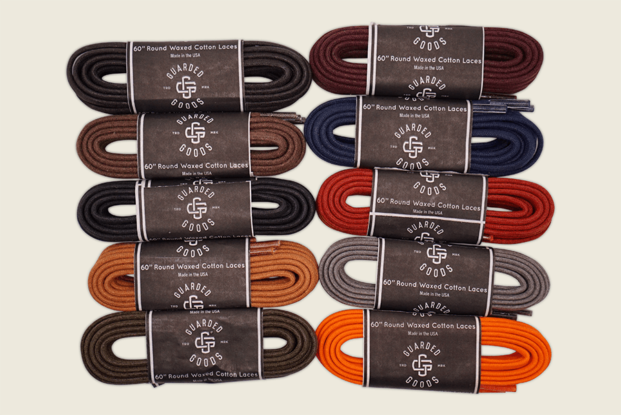 60" Round Cord Waxed Boot Laces Shoe Laces