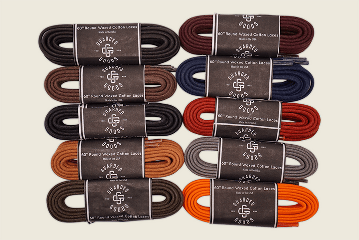 60" Round Cord Waxed Boot Laces Shoe Laces