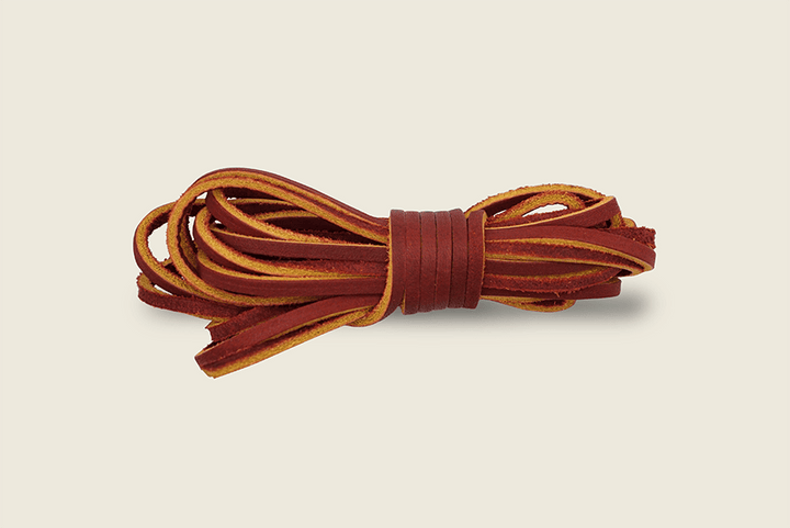 72" American Tanned Steerhide Leather Boot Laces Bean Shoe Laces