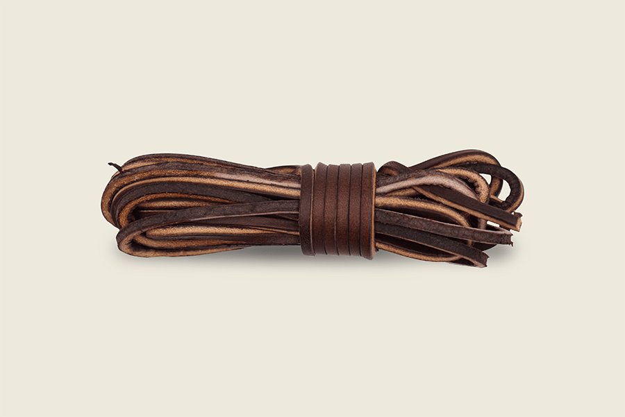 72" American Tanned Steerhide Leather Boot Laces Sierra Brown Shoe Laces