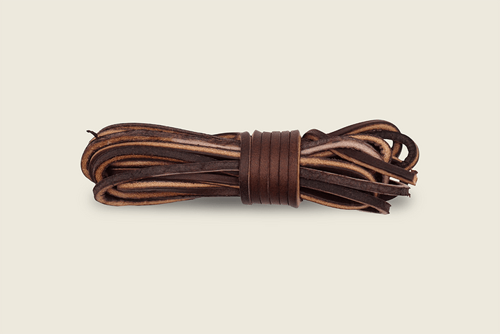 72" American Tanned Steerhide Leather Boot Laces Sierra Brown Shoe Laces