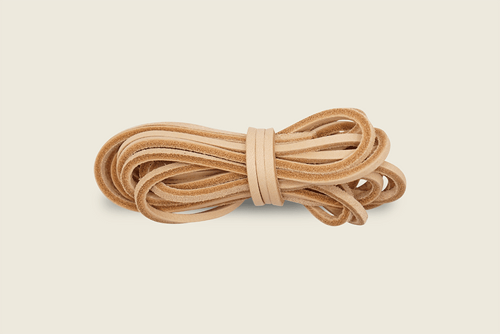 72" Rawhide Chrome Tanned Leather Boot Laces Natural Shoe Laces