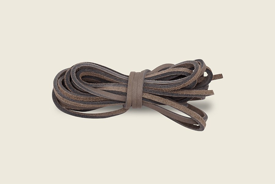 72" Rawhide Chrome Tanned Leather Boot Laces Gray Shoe Laces