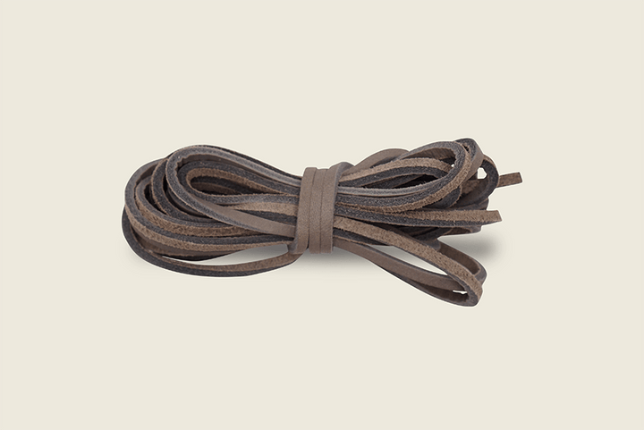 72" Rawhide Chrome Tanned Leather Boot Laces Gray Shoe Laces