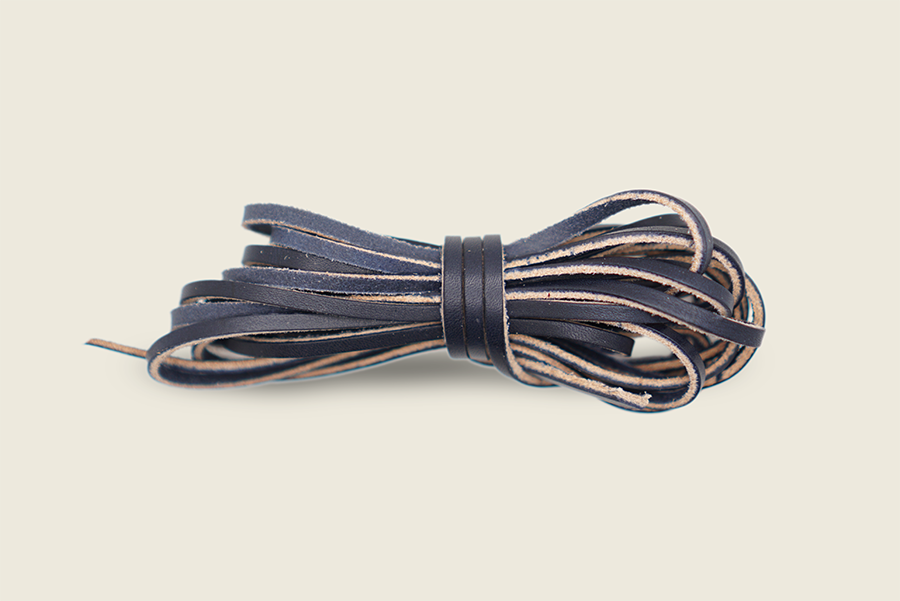 108 Dark Brown Rawhide Alum Tanned Leather Boot Laces