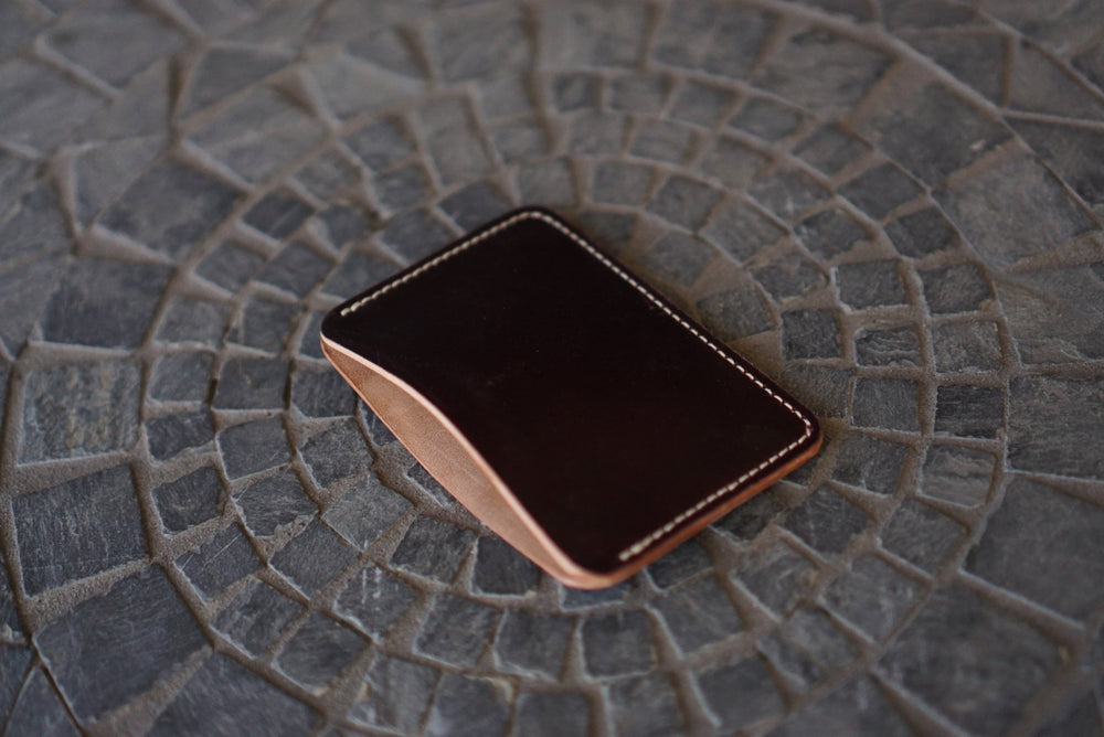 Buckler (1 Slot) - Horween Color 8 Shell Cordovan Front Pocket