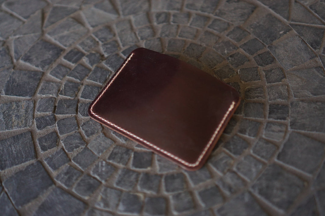 Buckler (1 Slot) - Horween Color 8 Shell Cordovan Front Pocket