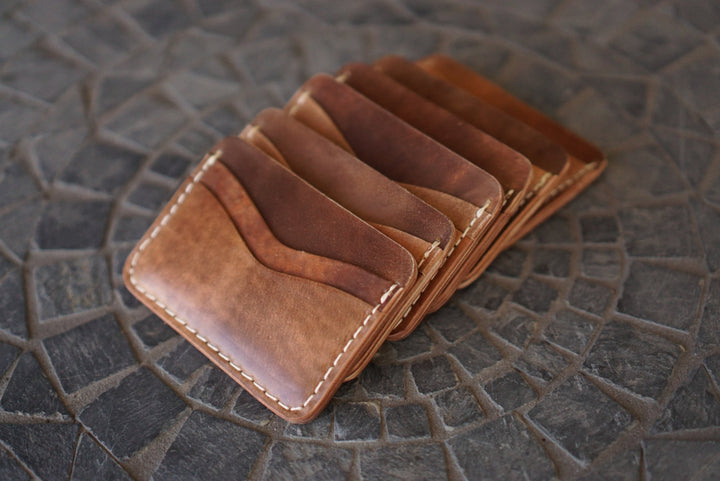 Buckler (4 Slots) - Rocado Marbled Brown Shell Cordovan Front Pocket
