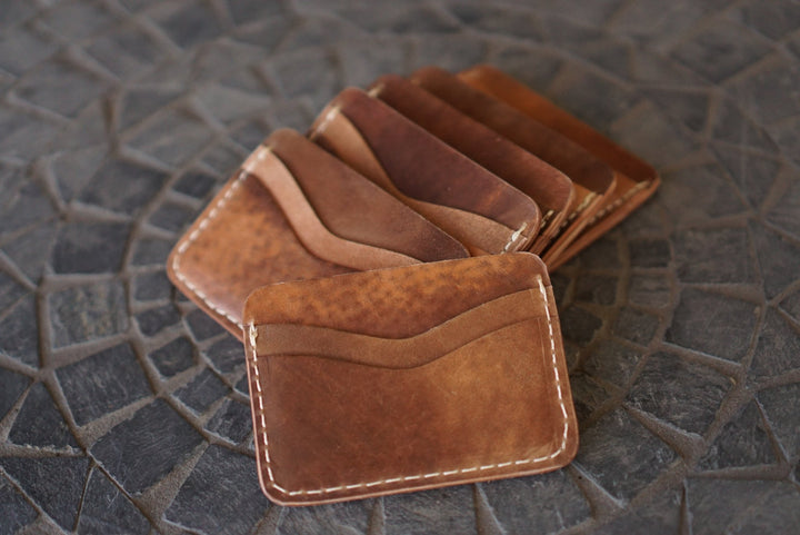 Buckler (4 Slots) - Rocado Marbled Brown Shell Cordovan Front Pocket