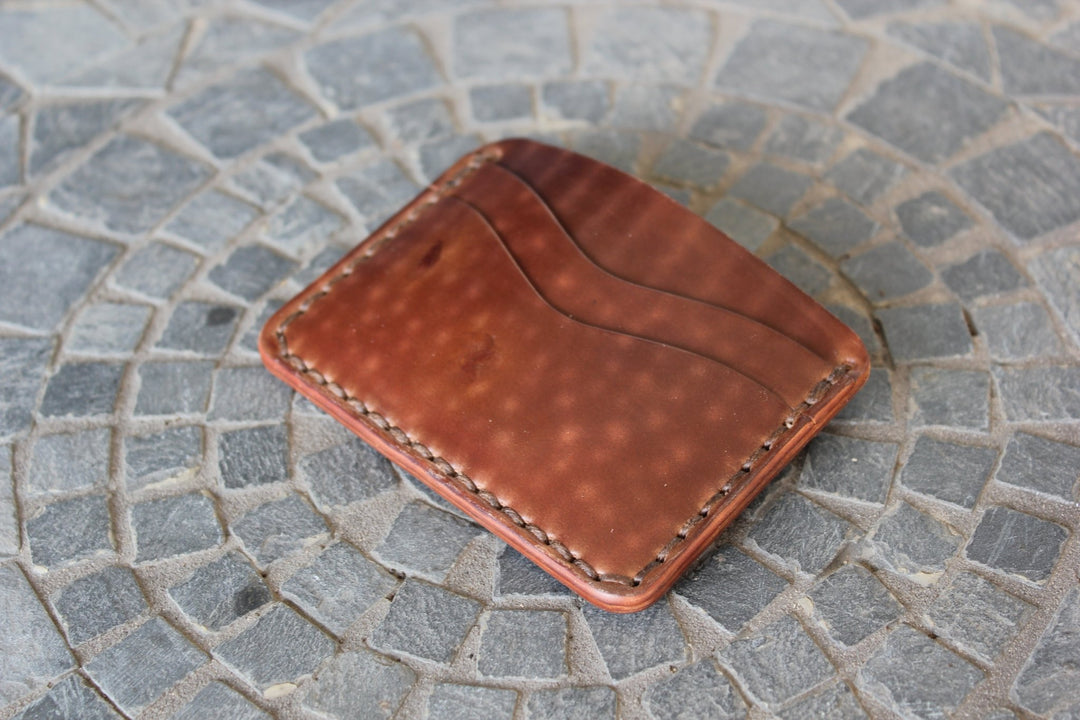 Buckler (4 Slots) - Rocado Tiger Stripe Brown Shell Cordovan Front Pocket