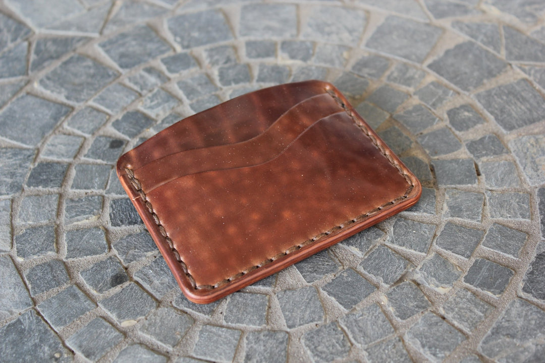 Buckler (4 Slots) - Rocado Tiger Stripe Brown Shell Cordovan Front Pocket