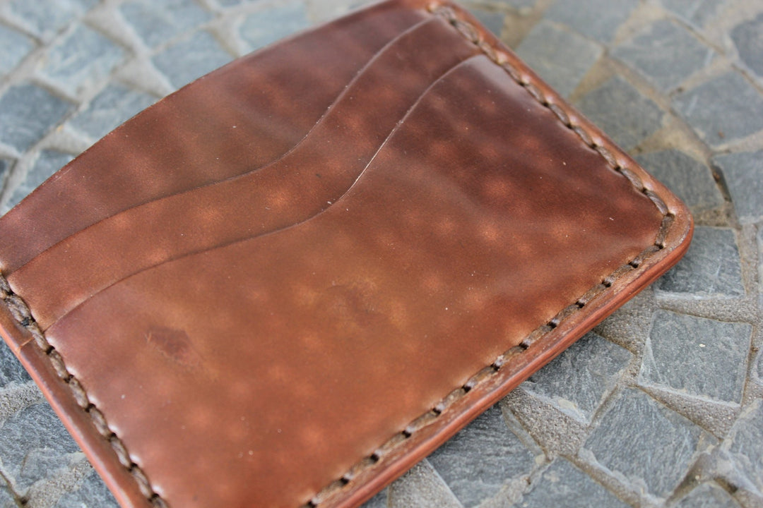 Buckler (4 Slots) - Rocado Tiger Stripe Brown Shell Cordovan Front Pocket