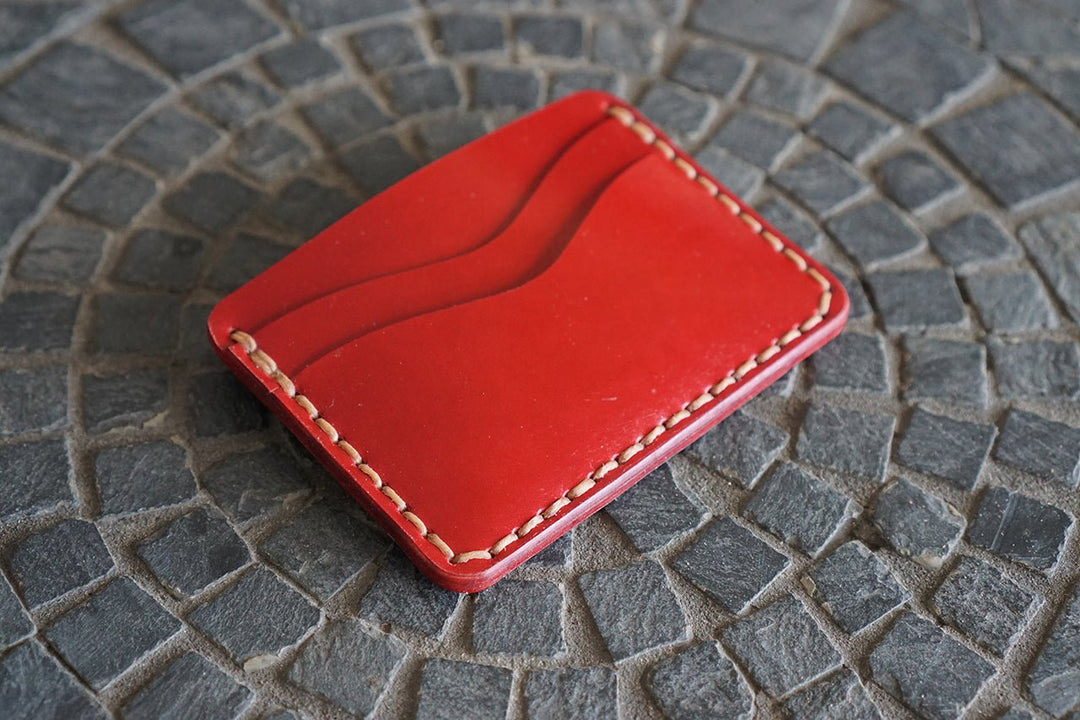 Buckler (4 Slots) - Shinki Hikaku Candy Apple Red Shell Cordovan Front Pocket
